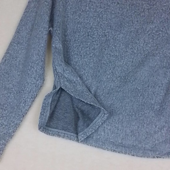 Abound Mock‎ Neck Cropped Sweater Size X Small in Gray and White - Picture 9 of 11